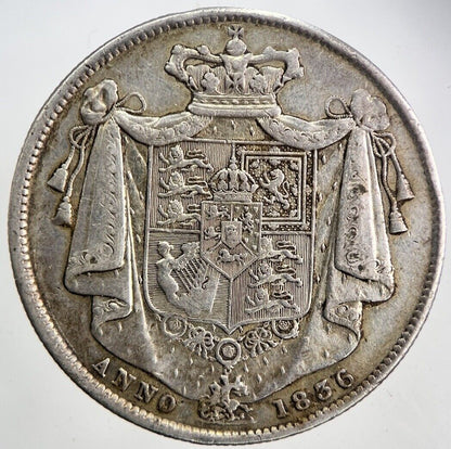 1836 William IV Half-Crown Silver Coin | Fine Collectable Grade | a5988