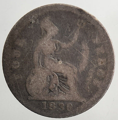 1836 William IV Groat Four-Pence Silver Coin | Collectable Grade | a5566