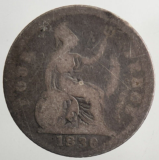 1836 William IV Groat Four-Pence Silver Coin | Collectable Grade | a5566