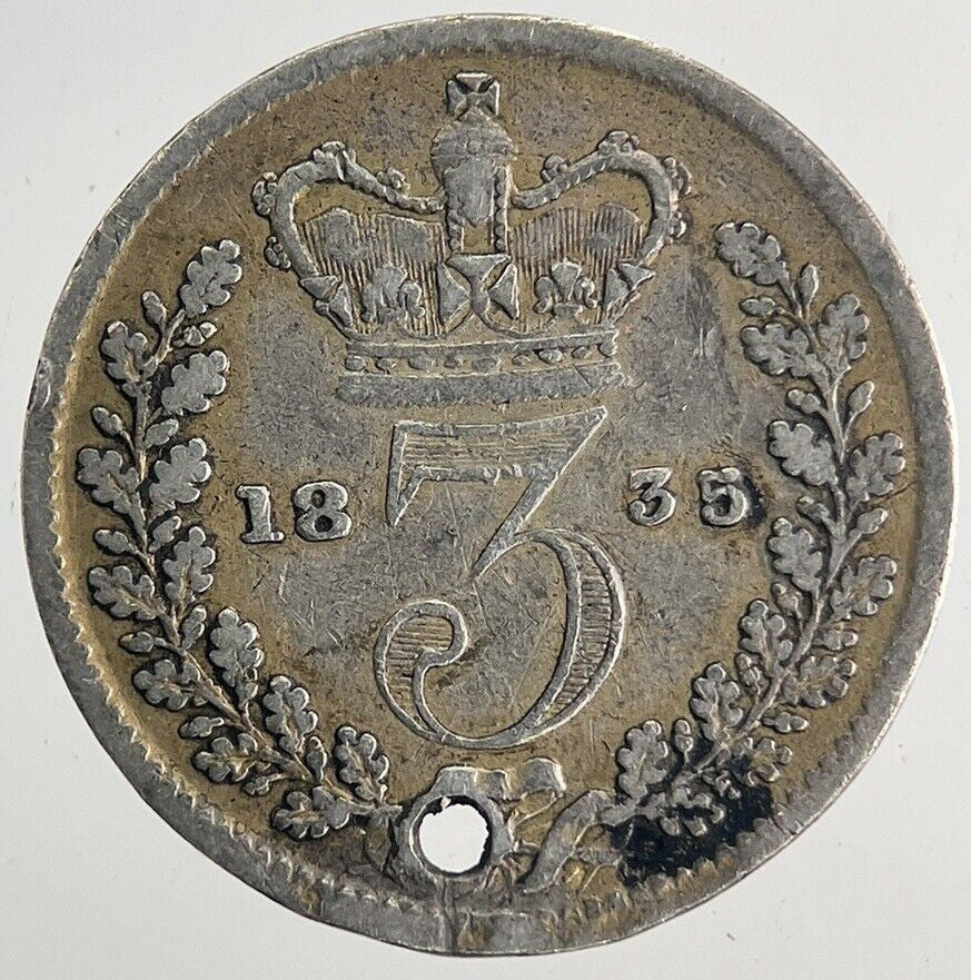 1835 William IV Threepence Silver Coin | Fine Collectable Grade | a9955
