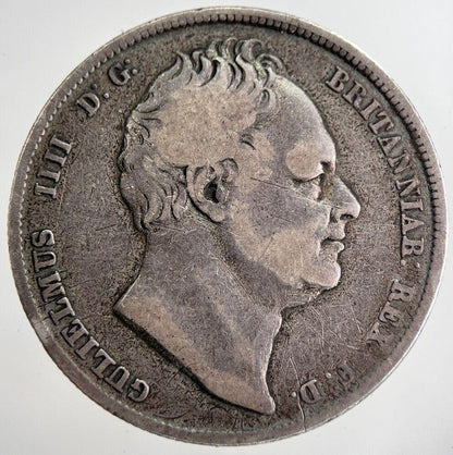 1836 William IIII IV Half-Crown Silver Coin | Fine Collectable Grade a8595