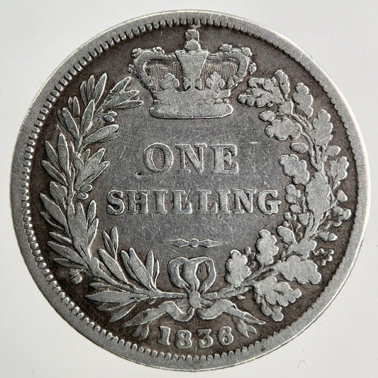 1836 William IV One Shilling Silver Coin | Fine Collectable Grade