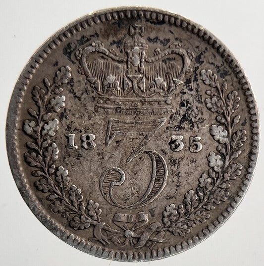 1835 William IV Threepence Silver Coin | Very High Grade | a6908