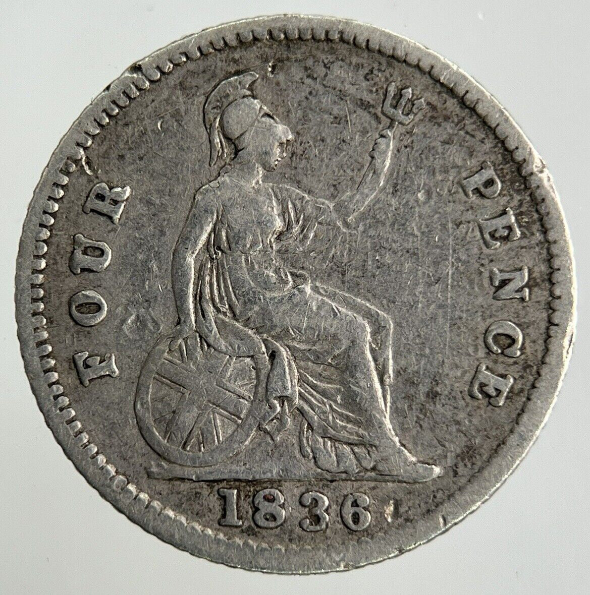 1836 William IV Groat Four-Pence Silver Coin | Fine Collectable Grade