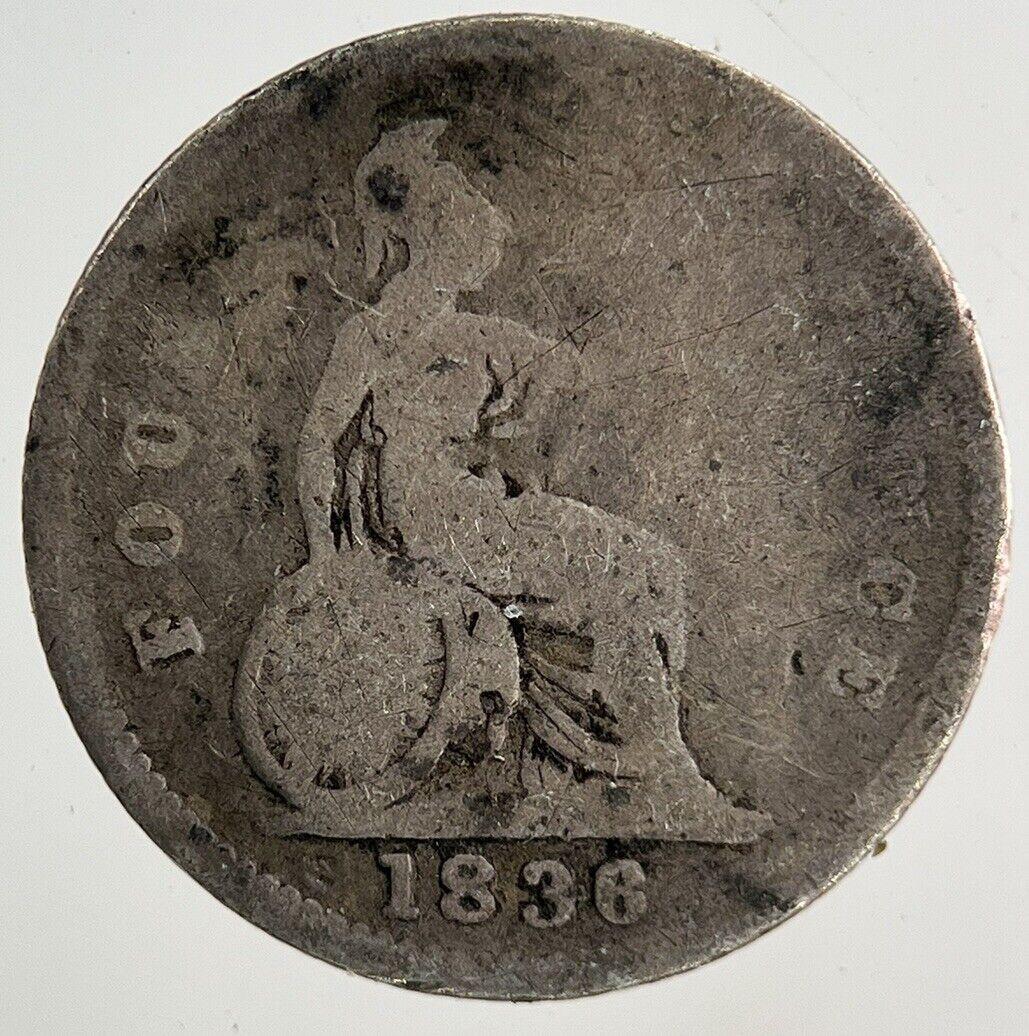 1836 William IV Four-Pence Groat Silver Coin | Collectable Grade