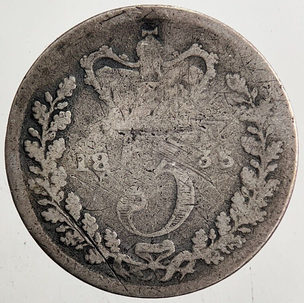 1835 William IV Threepence Silver Coin | Collectable Grade | a5439