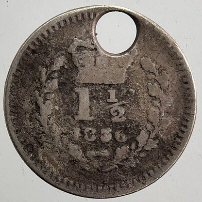 1836 William IV 1-1/2 Three-Half-Pence Silver Coin | Collectable Grade a5452