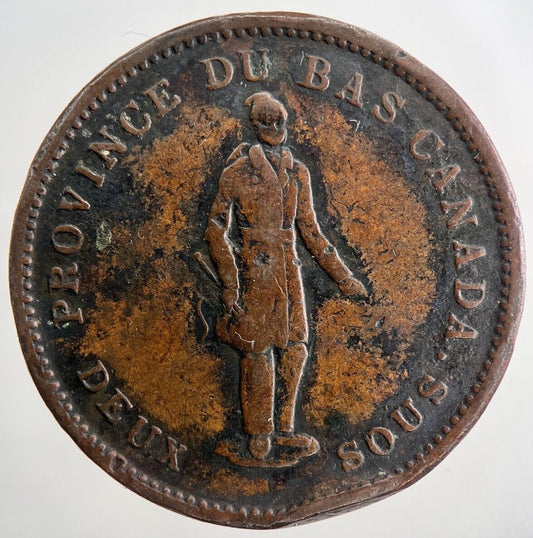 1837 Canada Bank Token One Penny Coin | Very High Grade