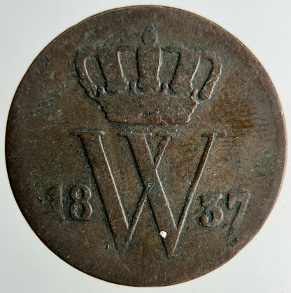 1837 Netherlands 1 Cent Coin | Collectable Grade