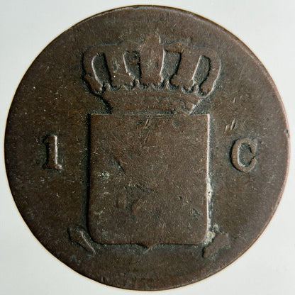 1837 Netherlands 1 Cent Coin | Collectable Grade
