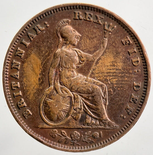 1837 William IV Farthing Coin | Fine Collectable Grade | a5940