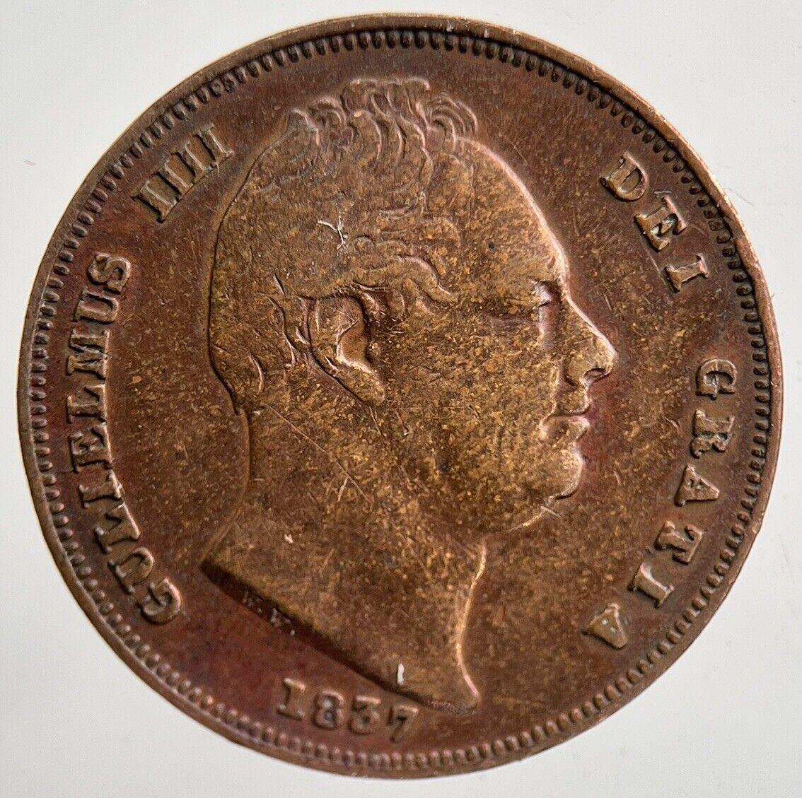 1837 William IV Farthing Coin | Fine Collectable Grade | a5940