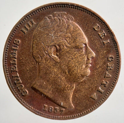 1837 William IV Farthing Coin | Fine Collectable Grade | a5940