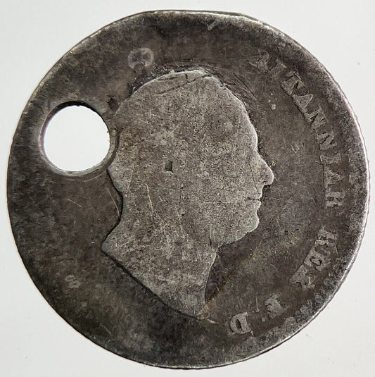 1837 William IV Groat Four-Pence Silver Coin | Fair Grade