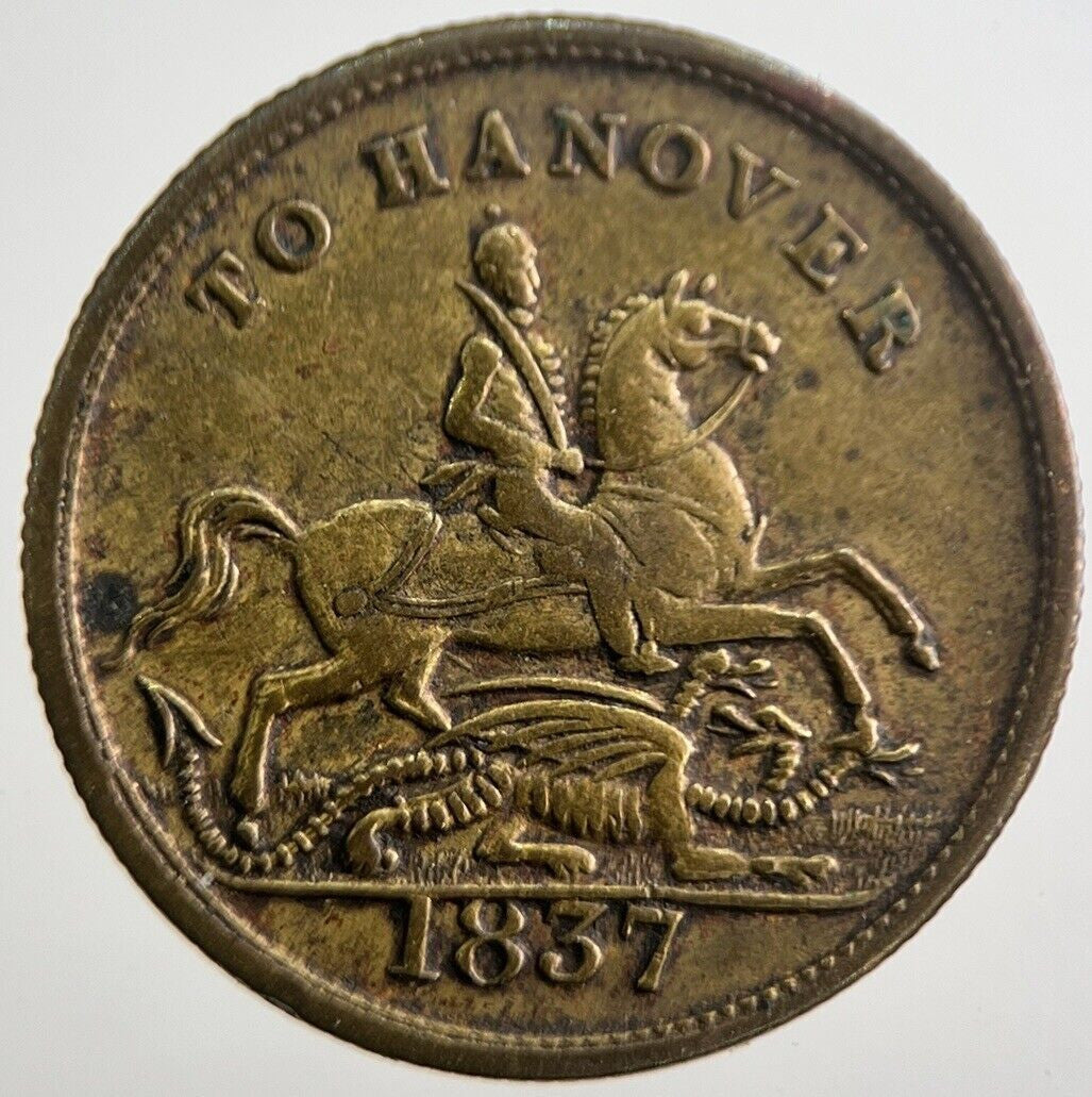 1837 Victoria To Hanover Coin Token | Fine Collectable Grade | a7778
