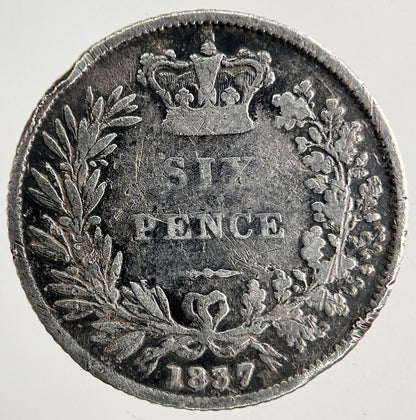 1837 William IV Sixpence Silver Coin | Collectable Grade