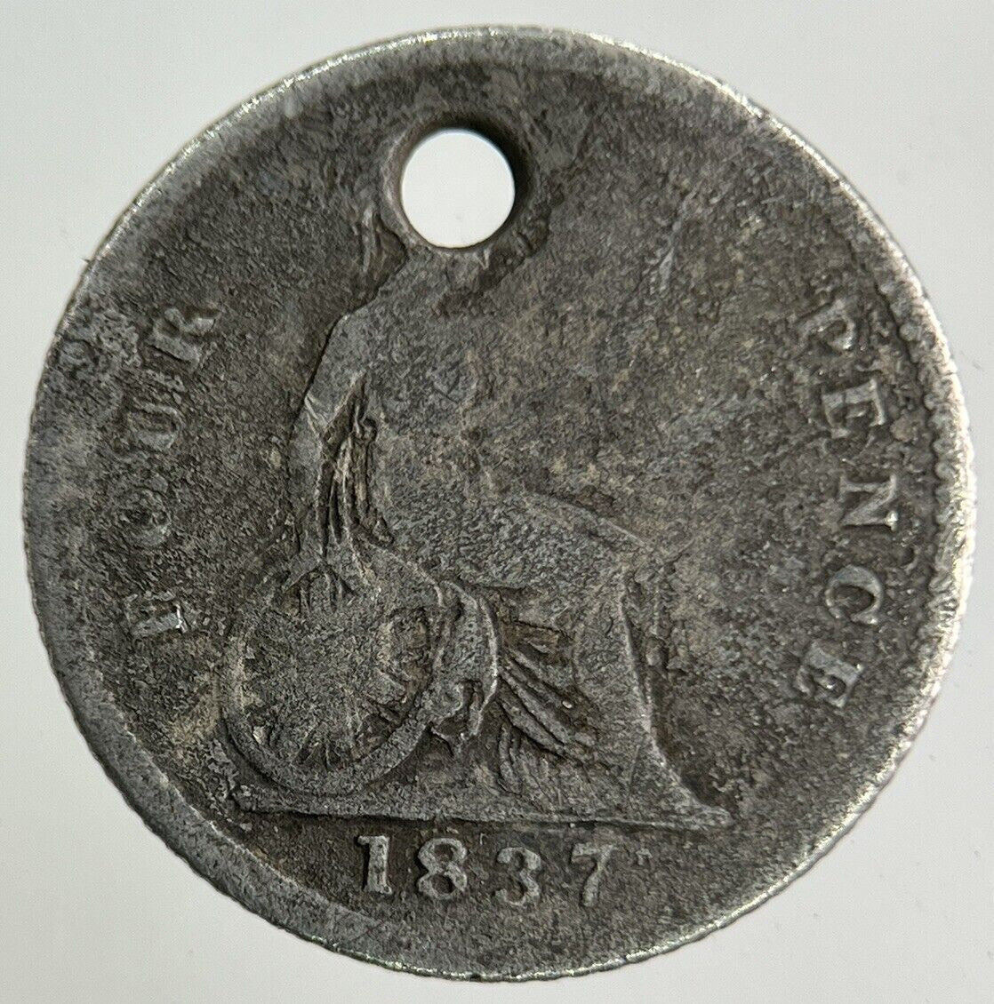 1837 William IV Groat Four-Pence Silver Coin | Collectable Grade