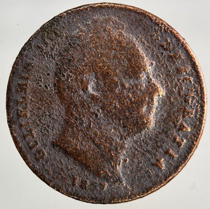 1837 William IV Farthing Coin | Fair Grade
