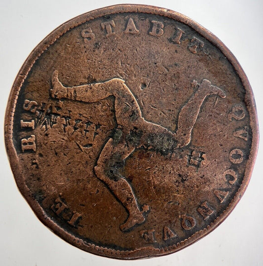 1839 Isle of Man Penny Coin | Collectable Grade | a6200