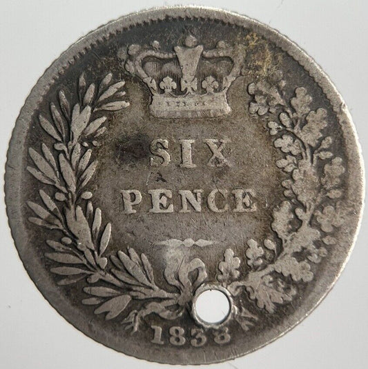 1838 Victoria Sixpence Silver Coin | Collectable Grade | a4512
