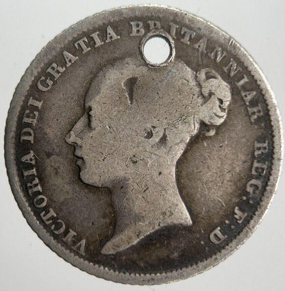 1838 Victoria Sixpence Silver Coin | Collectable Grade | a4512