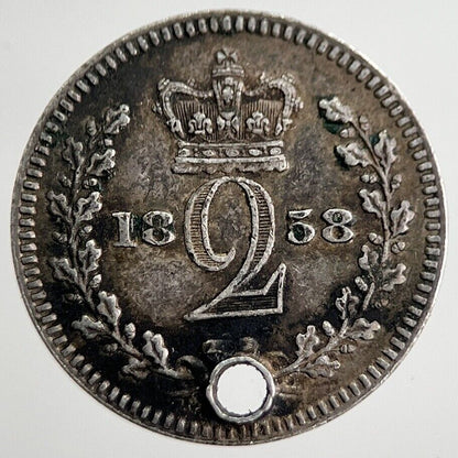 1838 Victoria Maundy Two-Pence Silver Coin | Very High Grade | a8290