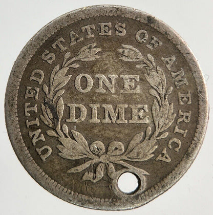 1839 US USA One Dime Silver Coin | Fine Collectable Grade