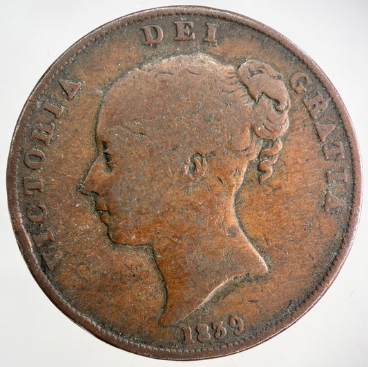 1839 Isle Of Man One Penny Coin | Collectable Grade