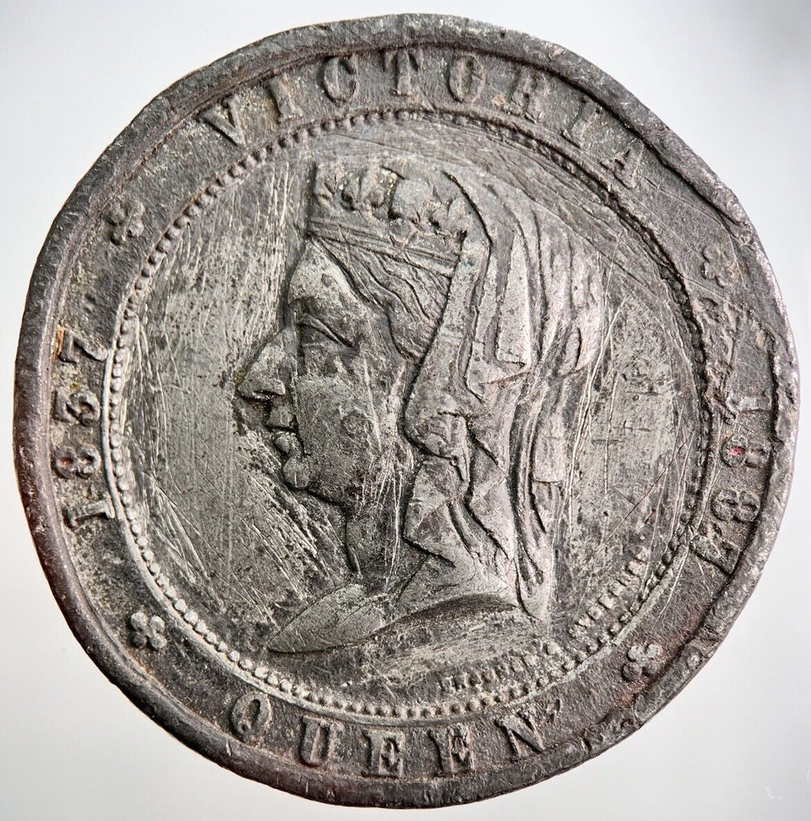 1837-1887 Victoria Commemorative Jubilee Medal | Collectable Grade | a2541