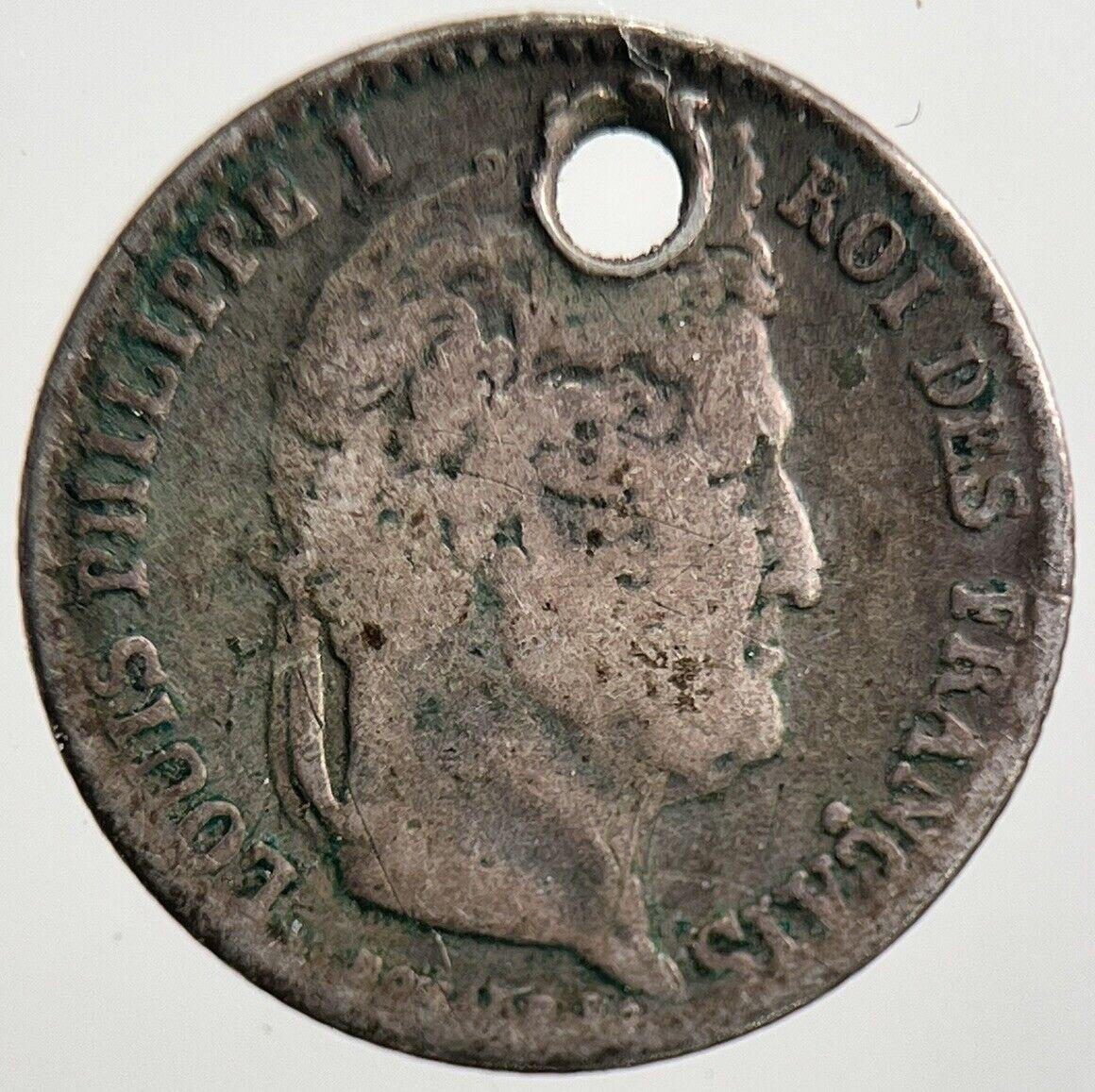 1839 France 1/4 Quarter Franc Silver Coin | Collectable Grade