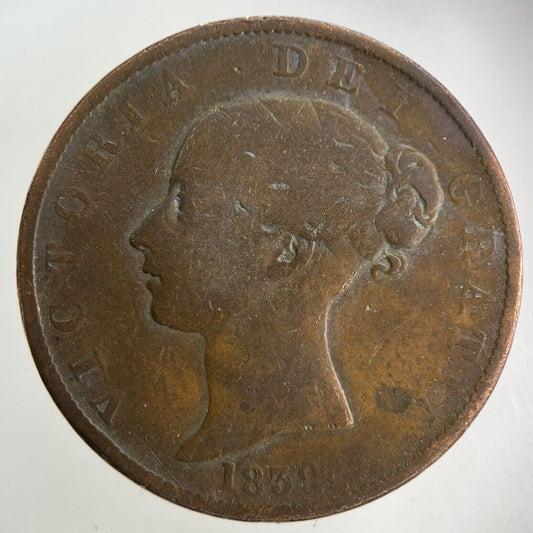 1839 Isle Of Man Half-Penny Coin | Collectable Grade