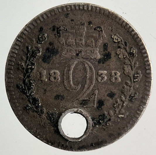1838 Victoria Maundy Two-Pence Silver Coin | Collectable Grade