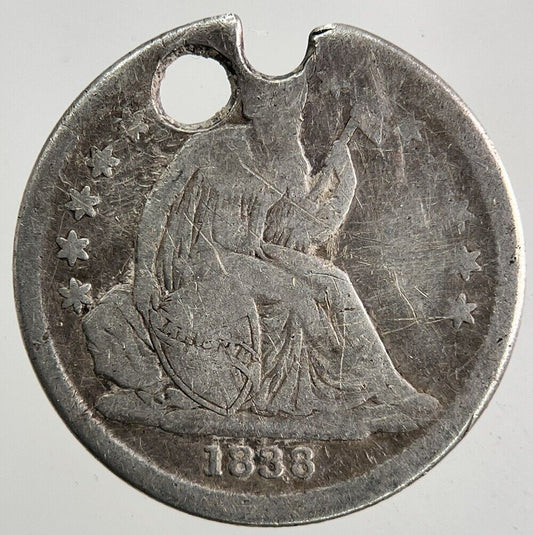 1838 US USA Seated Liberty Dime Silver Coin | Collectable Grade