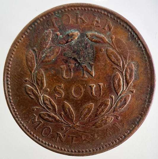 1838 Canada Un Sou Token Coin | Collectable Grade