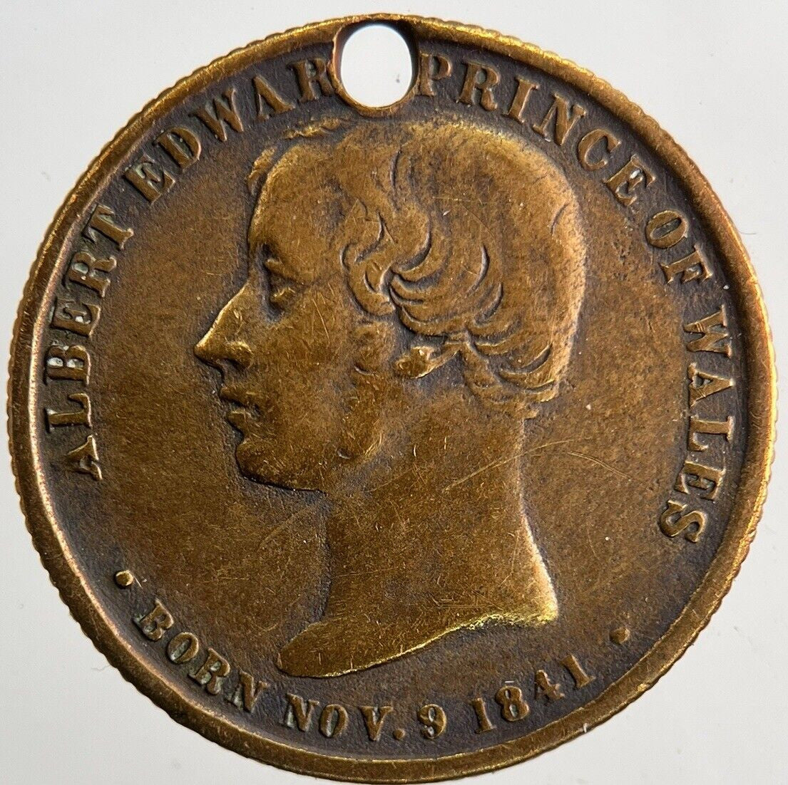 1841 Edward Prince Of Wales Coin Token Medal | Fine Collectable Grade | a6562