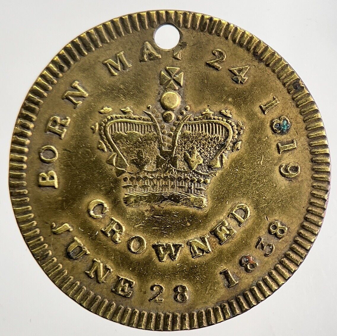 1840 Queen Victoria Coronation & Marriage Medal Coin | Very High Grade | a5538