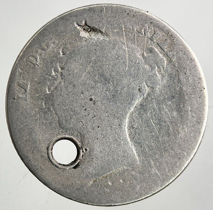 1840 Victoria Four-Pence Groat Silver Coin | Fair Grade