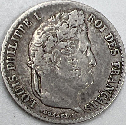 1841 France 1/4 Quarter Franc Silver Coin | Collectable Grade