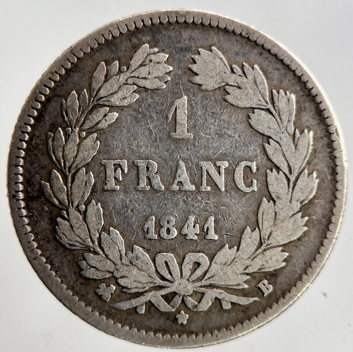 1841 France 1 Franc Silver Coin | Fine Collectable Grade