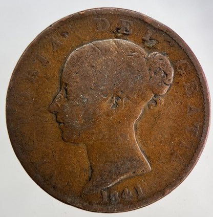 1841 Victoria Half-Penny Coin | Collectable Grade