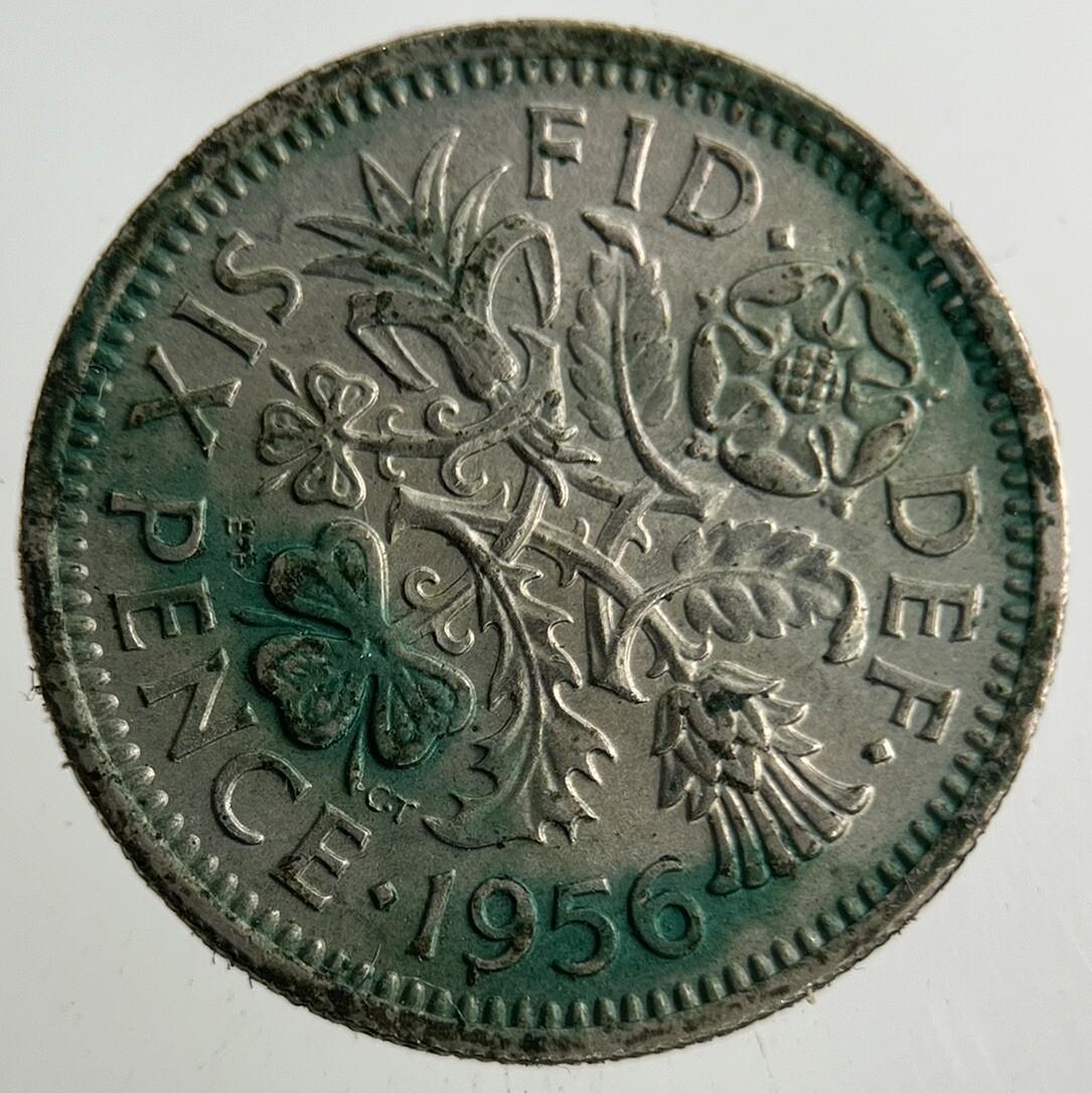 1956 Elizabeth II 2nd Sixpence Coin | Fine Collectable Grade