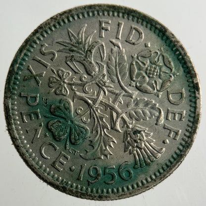 1956 Elizabeth II 2nd Sixpence Coin | Fine Collectable Grade