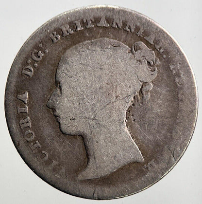 1844 Victoria Groat Four-Pence Silver Coin | Collectable Grade | a3463