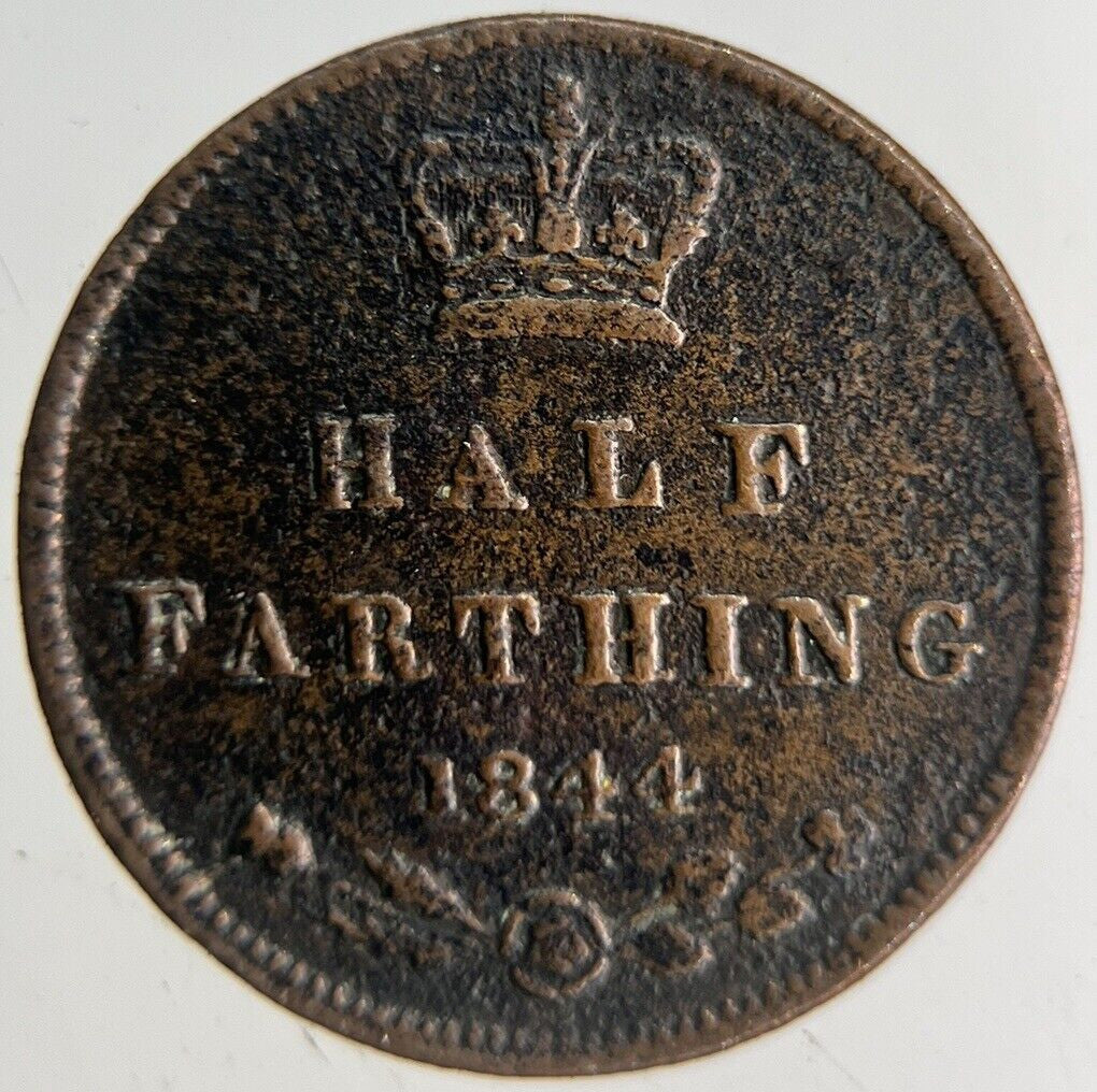 1844 Victoria Half Farthing Coin | Fine Collectable Grade