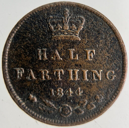 1844 Victoria Half Farthing Coin | Fine Collectable Grade