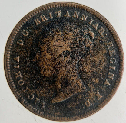 1844 Victoria Half Farthing Coin | Fine Collectable Grade