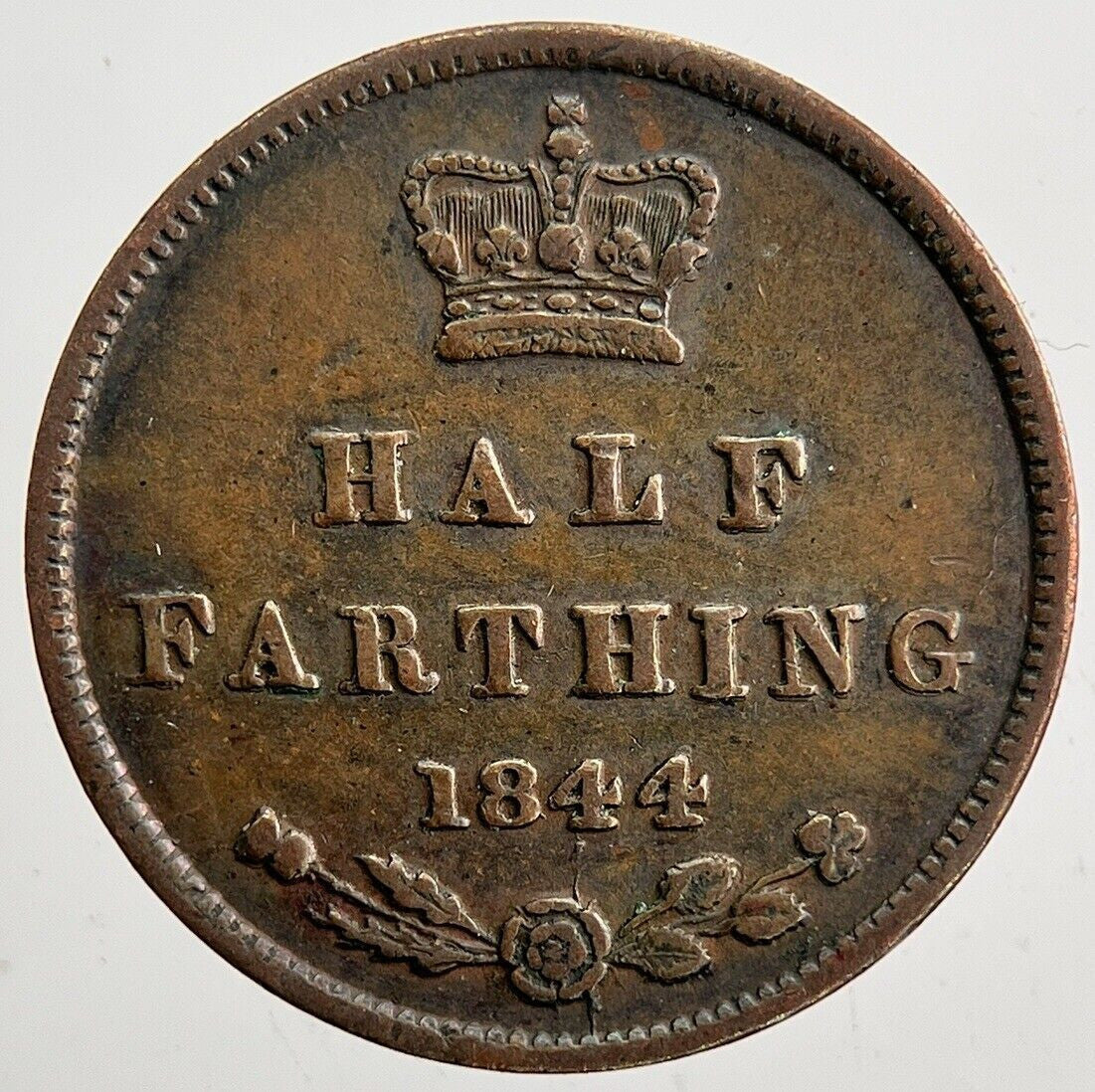 1844 Victoria Half Farthing Coin | Fine Collectable Grade | a5954
