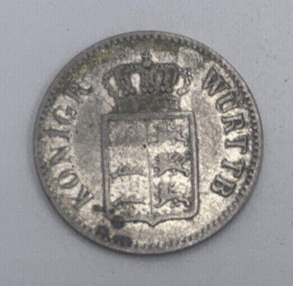 1844 3 Kreuzer | Silver Coin | Bavaria Coin | Collectable Grade | a460
