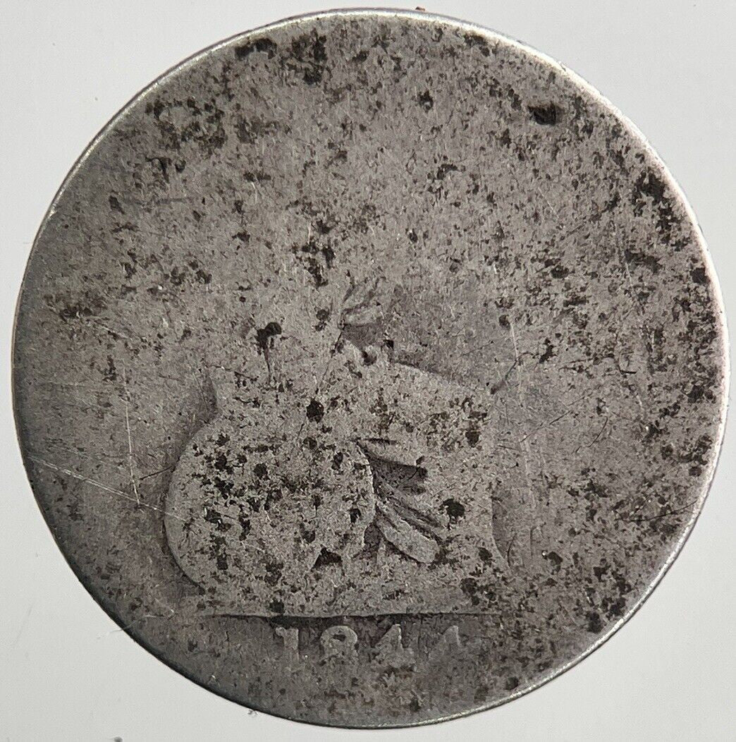 1844 Victoria Groat Four-Pence Silver Coin | Collectable Grade | a5569