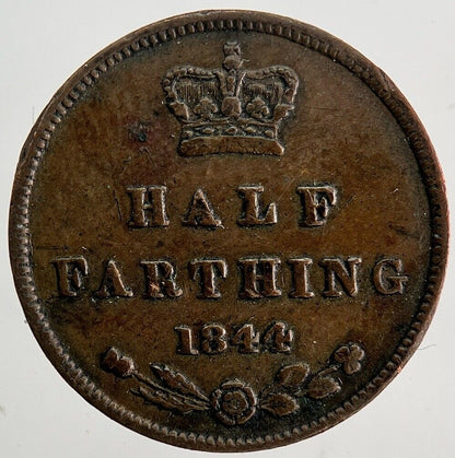 1844 Victoria Half Farthing Coin | Fine Collectable Grade